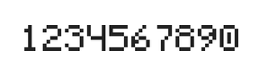 5×7数字点阵字体 ddN57AB0682