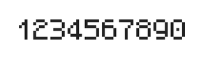 5×7数字点阵字体 ddN57AB0688