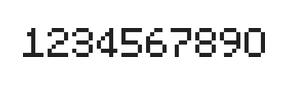 5×7数字点阵字体 ddN57AB0690