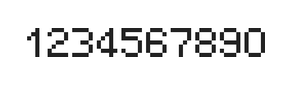 5×7数字点阵字体 ddN57AB0694