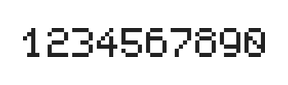 5×7数字点阵字体 ddN57AB0695