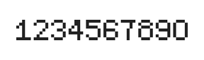 5×7数字点阵字体 ddN57AB0701