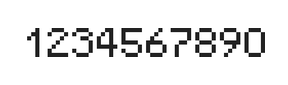 5×7数字点阵字体 ddN57AB0703