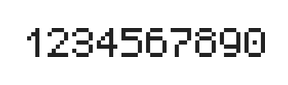 5×7数字点阵字体 ddN57AB0712