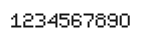 5×7数字点阵字体 ddN57AB0719