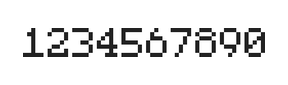 5×7数字点阵字体 ddN57AB0721