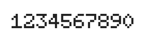 5×7数字点阵字体 ddN57AB0725
