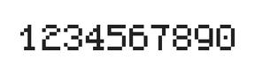 5×7数字点阵字体 ddN57AB0727
