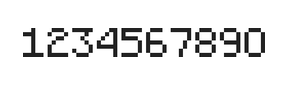 5×7数字点阵字体 ddN57AB0728