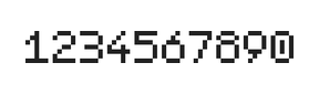 5×7数字点阵字体 ddN57AB0729