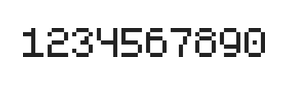 5×7数字点阵字体 ddN57AB0735