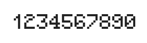 5×7数字点阵字体 ddN57AB0744