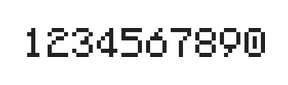 5×7数字点阵字体 ddN57AB0755