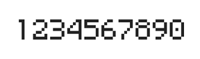 5×7数字点阵字体 ddN57AB0756