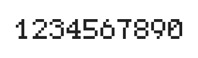 5×7数字点阵字体 ddN57AB0757