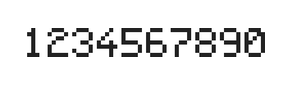 5×7数字点阵字体 ddN57AB0759