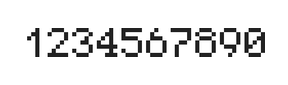 5×7数字点阵字体 ddN57AB0761