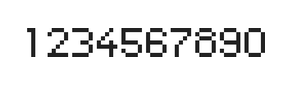 5×7数字点阵字体 ddN57AB0765