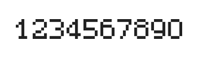 5×7数字点阵字体 ddN57AB0780