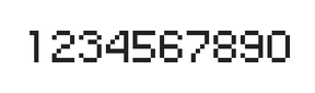 5×7数字点阵字体 ddN57AB0783