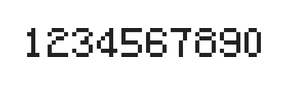 5×7数字点阵字体 ddN57AB0785
