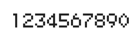 5×7数字点阵字体 ddN57AB0796