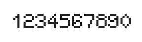 5×7数字点阵字体 ddN57AB0803