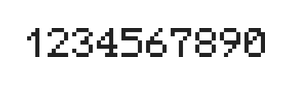 5×7数字点阵字体 ddN57AB0807