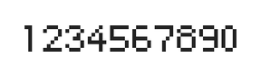 5×7数字点阵字体 ddN57AB0814