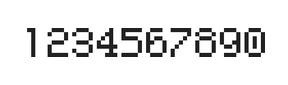 5×7数字点阵字体 ddN57AB0819