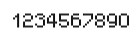 5×7数字点阵字体 ddN57AB0820