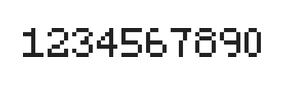 5×7数字点阵字体 ddN57AB0836