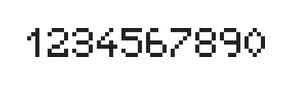 5×7数字点阵字体 ddN57AB0838