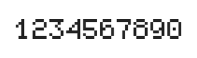 5×7数字点阵字体 ddN57AB0839