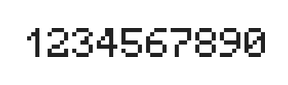 5×7数字点阵字体 ddN57AB0845