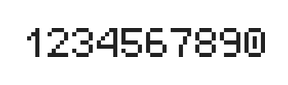 5×7数字点阵字体 ddN57AB0846