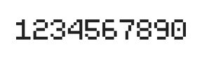5×7数字点阵字体 ddN57AB0847