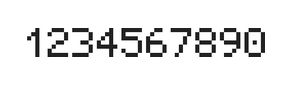 5×7数字点阵字体 ddN57AB0857