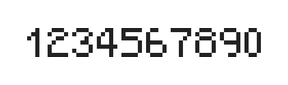 5×7数字点阵字体 ddN57AB0859