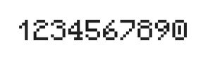 5×7数字点阵字体 ddN57AB0861