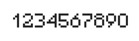 5×7数字点阵字体 ddN57AB0864