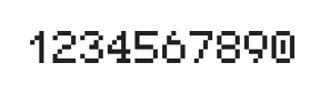5×7数字点阵字体 ddN57AB0872