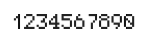 5×7数字点阵字体 ddN57AB0875