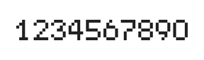 5×7数字点阵字体 ddN57AB0880