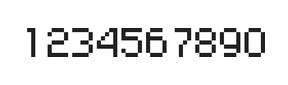 5×7数字点阵字体 ddN57AB0881