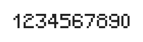 5×7数字点阵字体 ddN57AB0884