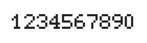 5×7数字点阵字体 ddN57AB0888