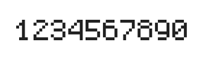 5×7数字点阵字体 ddN57AB0889