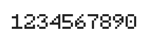5×7数字点阵字体 ddN57AB0897