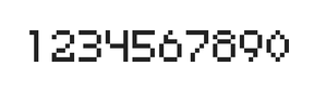 5×7数字点阵字体 ddN57AB0904